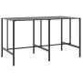 Mesa alta de bar acero recubrimiento polvo negro 200x100x110 cm de , Mesas de jardín - Ref: Foro24-3301419, Precio: 296,41 €,...