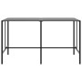 Mesa alta de bar acero recubrimiento polvo negro 200x100x110 cm de , Mesas de jardín - Ref: Foro24-3301419, Precio: 296,41 €,...