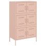 Aparador de acero rosa 68x39x113 cm de , Aparadores - Ref: Foro24-842959, Precio: 191,49 €, Descuento: %