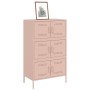 Aparador de acero rosa 68x39x113 cm de , Aparadores - Ref: Foro24-842959, Precio: 191,49 €, Descuento: %