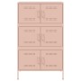 Aparador de acero rosa 68x39x113 cm de , Aparadores - Ref: Foro24-842959, Precio: 191,49 €, Descuento: %