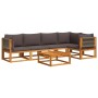 Garden sofa set with 6 pieces, solid acacia wood, and cushions. by , Outdoor sofas - Ref: Foro24-3278829, Price: 711,65 €, Di...