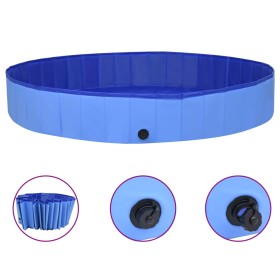 Blue PVC folding dog pool 300x40 cm by vidaXL, Dog products - Ref: Foro24-92603, Price: 203,10 €, Discount: %