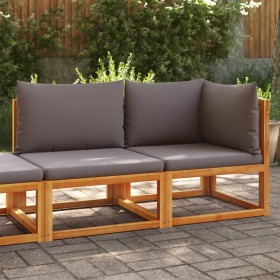 Zweiplätziges Gartensofa mit massiven Akazienholz-Kissen. von , Outdoor-Sofas - Ref: Foro24-4008163, Preis: 256,99 €, Rabatt: %