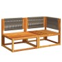 2-seater garden sofa with solid acacia wood cushions by , Outdoor sofas - Ref: Foro24-4008163, Price: 255,62 €, Discount: %