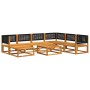 Garden sofa set with 8 pieces, solid acacia wood, and cushions. by , Garden sets - Ref: Foro24-3278881, Price: 867,67 €, Disc...