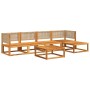 Garden sofa set with 6 pieces, solid acacia wood, and cushions. by , Garden sets - Ref: Foro24-3278919, Price: 629,83 €, Disc...