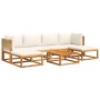 Garden sofa set with 7 pieces, solid acacia wood, and cushions. by , Outdoor sofas - Ref: Foro24-3278862, Price: 725,78 €, Di...