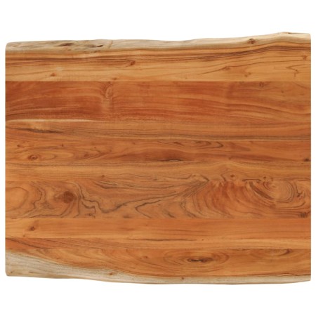 Rectangular tabletop with natural acacia edge 100x80x2.5 cm by , Table tops - Ref: Foro24-370628, Price: 97,94 €, Discount: %