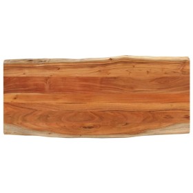 Rectangular tabletop with natural acacia edge, measuring 140x60x3.8 cm. by , Table tops - Ref: Foro24-370649, Price: 176,44 €...