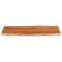 Rectangular tabletop with natural acacia edge, measuring 140x60x3.8 cm. by , Table tops - Ref: Foro24-370649, Price: 170,42 €...