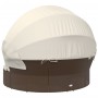 Garden sunbed with canopy and brown PE rattan cushions by , Outdoor beds - Ref: Foro24-362253, Price: 497,31 €, Discount: %