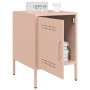 Pink steel bedside table 36x39x50.5 cm by , Nightstands - Ref: Foro24-842912, Price: 70,35 €, Discount: %