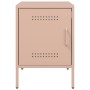 Pink steel bedside table 36x39x50.5 cm by , Nightstands - Ref: Foro24-842912, Price: 70,35 €, Discount: %