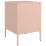 Pink steel bedside table 36x39x50.5 cm by , Nightstands - Ref: Foro24-842912, Price: 70,35 €, Discount: %