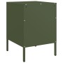 Bedside tables 2 units olive green steel 36x39x50.5 cm by , Nightstands - Ref: Foro24-842919, Price: 119,83 €, Discount: %