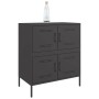 Aparador de acero negro 68x39x79 cm de , Aparadores - Ref: Foro24-842952, Precio: 131,02 €, Descuento: %