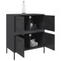 Aparador de acero negro 68x39x79 cm de , Aparadores - Ref: Foro24-842952, Precio: 131,02 €, Descuento: %