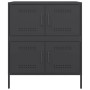 Aparador de acero negro 68x39x79 cm de , Aparadores - Ref: Foro24-842952, Precio: 131,02 €, Descuento: %