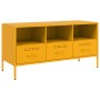 Mueble de TV acero laminado en frío amarillo 100,5x39x50,5 cm de , Muebles TV - Ref: Foro24-843039, Precio: 154,75 €, Descuen...