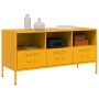 Mueble de TV acero laminado en frío amarillo 100,5x39x50,5 cm de , Muebles TV - Ref: Foro24-843039, Precio: 154,75 €, Descuen...