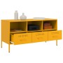 TV stand made of cold-rolled yellow steel, measuring 100.5x39x50.5 cm. by , TV Furniture - Ref: Foro24-843039, Price: 154,75 ...