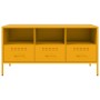 TV stand made of cold-rolled yellow steel, measuring 100.5x39x50.5 cm. by , TV Furniture - Ref: Foro24-843039, Price: 154,75 ...