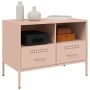 Muebles de TV 2 pzas acero laminado en frío rosa 68x39x50,5 cm de , Muebles TV - Ref: Foro24-843045, Precio: 294,99 €, Descue...