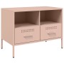 Muebles de TV 2 pzas acero laminado en frío rosa 68x39x50,5 cm de , Muebles TV - Ref: Foro24-843045, Precio: 294,99 €, Descue...