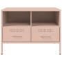 TV-Möbel, 2-teilig, kaltgewalzter Stahl, rosa, 68x39x50,5 cm. von , TV-Möbel - Ref: Foro24-843045, Preis: 222,99 €, Rabatt: %