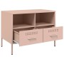 Muebles de TV 2 pzas acero laminado en frío rosa 68x39x50,5 cm de , Muebles TV - Ref: Foro24-843045, Precio: 294,99 €, Descue...