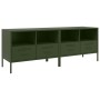 TV furniture 2 pieces made of olive green laminated steel, 68x39x50.5 cm by , TV Furniture - Ref: Foro24-843051, Price: 222,0...