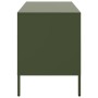 TV furniture 2 pieces made of olive green laminated steel, 68x39x50.5 cm by , TV Furniture - Ref: Foro24-843051, Price: 222,0...