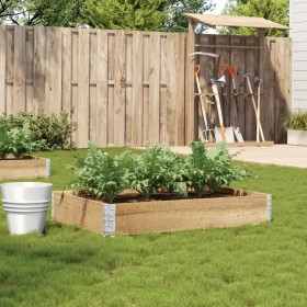 Solid pine wood planter 100x50 cm by , Pots and planters - Ref: Foro24-3295387, Price: 31,98 €, Discount: %