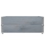 Solid gray pine wood planter 100x100 cm by , Pots and planters - Ref: Foro24-3295401, Price: 67,87 €, Discount: %