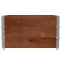 Solid pine wood planter in brown, 100x100 cm by , Pots and planters - Ref: Foro24-3295434, Price: 100,99 €, Discount: %