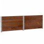 Solid pine wood planter in brown, 100x100 cm by , Pots and planters - Ref: Foro24-3295434, Price: 100,99 €, Discount: %