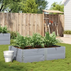 Solid gray pine wood planter 150x100 cm by , Pots and planters - Ref: Foro24-3295417, Price: 85,99 €, Discount: %