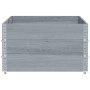 Solid gray pine wood planter 150x100 cm by , Pots and planters - Ref: Foro24-3295441, Price: 127,99 €, Discount: %