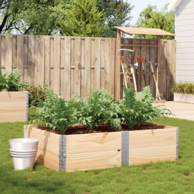 Solid pine wood planter 150x100 cm by , Pots and planters - Ref: Foro24-3295415, Price: 82,86 €, Discount: %