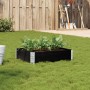 Solid black pine wood planter 80x60 cm by , Pots and planters - Ref: Foro24-3295836, Price: 33,99 €, Discount: %