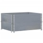 Solid gray pine wood planter 80x60 cm by , Pots and planters - Ref: Foro24-3295841, Price: 53,72 €, Discount: %