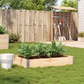 Solid pine wood planter 120x80 cm by , Pots and planters - Ref: Foro24-3295843, Price: 42,36 €, Discount: %