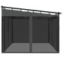 Gazebo with anthracite gray steel mesh walls 4x3 m by , Tents and gazebos - Ref: Foro24-4003912, Price: 385,58 €, Discount: %