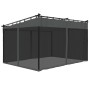 Gazebo with anthracite gray steel mesh walls 4x3 m by , Tents and gazebos - Ref: Foro24-4003912, Price: 385,58 €, Discount: %