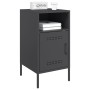 Bedside table made of cold-rolled black steel, 36x39x68 cm by , Nightstands - Ref: Foro24-843066, Price: 102,99 €, Discount: %