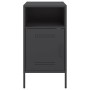 Mesita de noche acero laminado en frío negro 36x39x68 cm de , Mesitas de noche - Ref: Foro24-843066, Precio: 77,09 €, Descuen...