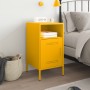 Cold-rolled steel yellow bedside table 36x39x68 cm by , Nightstands - Ref: Foro24-843072, Price: 81,43 €, Discount: %