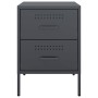 Bedside tables 2 units anthracite gray steel 36x39x50.5 cm by , Nightstands - Ref: Foro24-842927, Price: 162,21 €, Discount: %