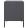 Bedside tables 2 units anthracite gray steel 36x39x50.5 cm by , Nightstands - Ref: Foro24-842927, Price: 162,21 €, Discount: %